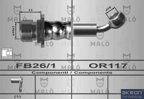 AKRON-MALÒ Тормозной шланг 80459