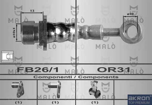 AKRON-MALÒ Тормозной шланг 80466