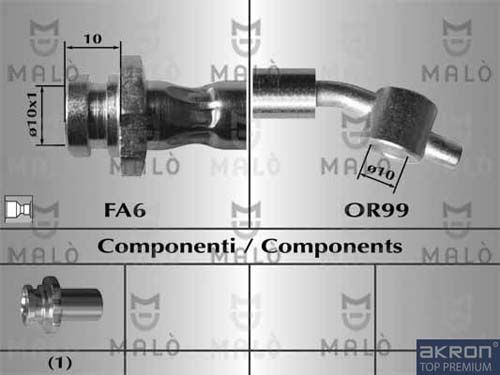 AKRON-MALÒ Тормозной шланг 80571