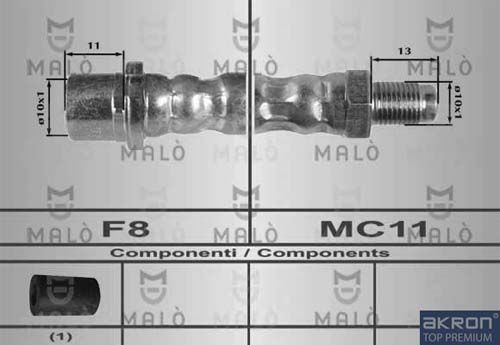 AKRON-MALÒ Тормозной шланг 80599