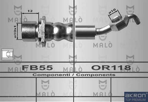 AKRON-MALÒ Тормозной шланг 80621