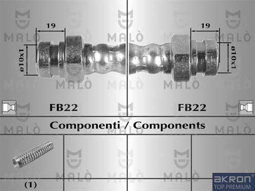 AKRON-MALÒ Тормозной шланг 80641