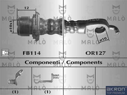 AKRON-MALÒ stabdžių žarnelė 80651
