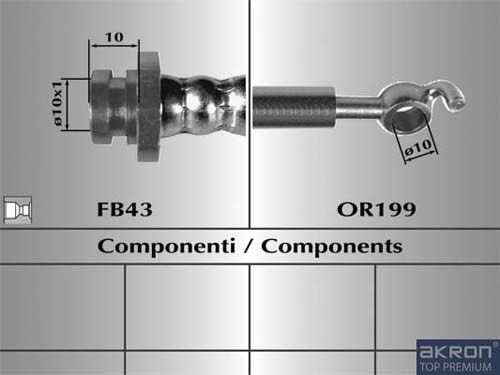 AKRON-MALÒ stabdžių žarnelė 80689