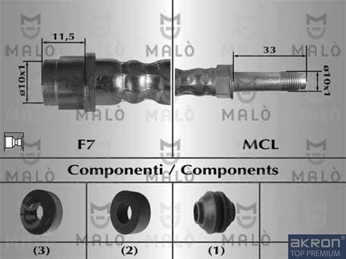 AKRON-MALÒ stabdžių žarnelė 80721