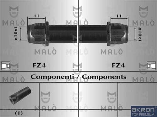 AKRON-MALÒ Тормозной шланг 80749