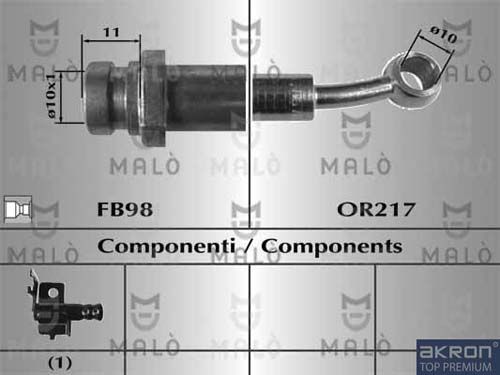 AKRON-MALÒ stabdžių žarnelė 80773