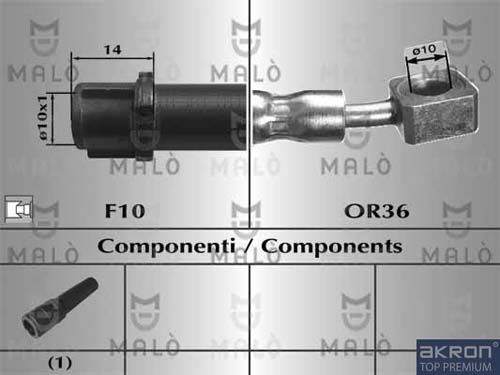 AKRON-MALÒ stabdžių žarnelė 80831