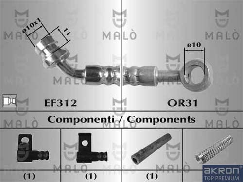 AKRON-MALÒ Тормозной шланг 80918