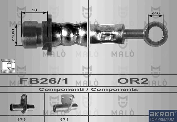 AKRON-MALÒ Тормозной шланг 8093