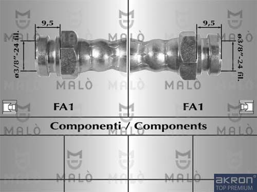 AKRON-MALÒ Тормозной шланг 8097