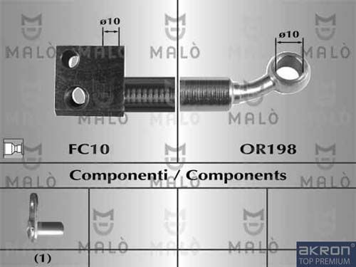 AKRON-MALÒ Тормозной шланг 80973