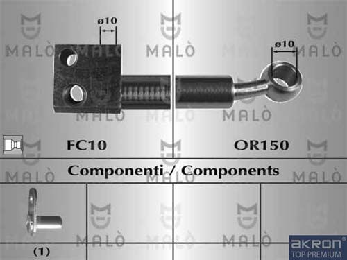 AKRON-MALÒ stabdžių žarnelė 80977