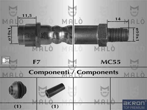 AKRON-MALÒ stabdžių žarnelė 80998