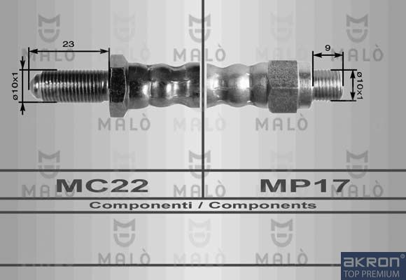 AKRON-MALÒ Тормозной шланг 8339