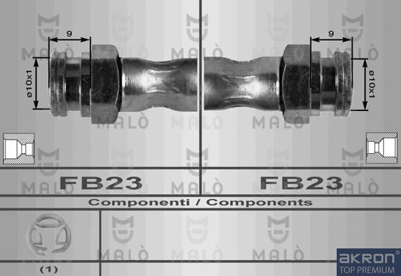 AKRON-MALÒ Тормозной шланг 8417