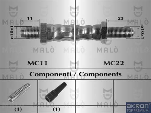 AKRON-MALÒ Тормозной шланг 8474