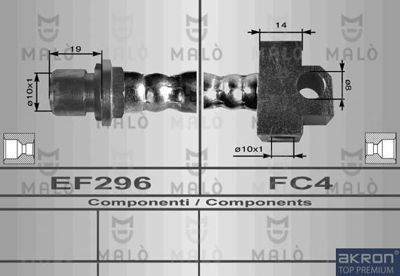 AKRON-MALÒ Тормозной шланг 8698