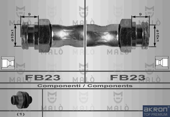 AKRON-MALÒ Тормозной шланг 8919