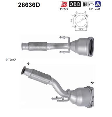 AS katalizatoriaus keitiklis 28636D