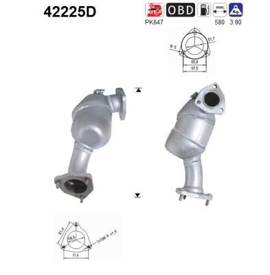 AS katalizatoriaus keitiklis 42225D