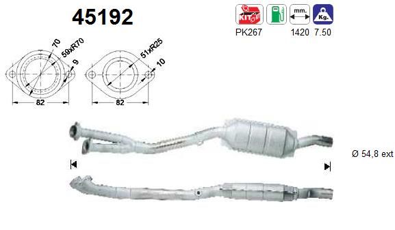 AS katalizatoriaus keitiklis 45192