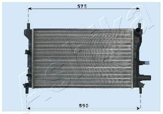 ASHIKA Радиатор, охлаждение двигателя RDA053060