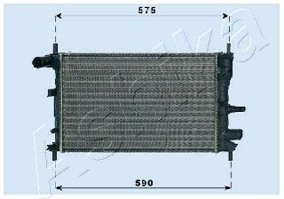 ASHIKA radiatorius, variklio aušinimas RDA053062