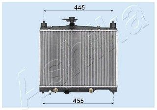 ASHIKA radiatorius, variklio aušinimas RDA153014