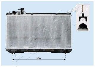 ASHIKA radiatorius, variklio aušinimas RDA153096