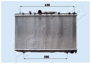 ASHIKA radiatorius, variklio aušinimas RDA153098