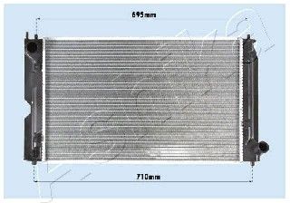 ASHIKA radiatorius, variklio aušinimas RDA153111
