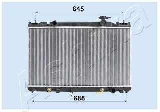 ASHIKA radiatorius, variklio aušinimas RDA153118