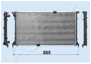 ASHIKA radiatorius, variklio aušinimas RDC092032