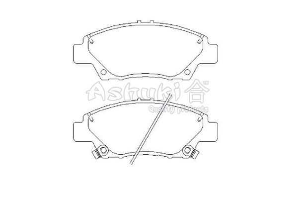 ASHUKI Комплект тормозных колодок, дисковый тормоз H025-65