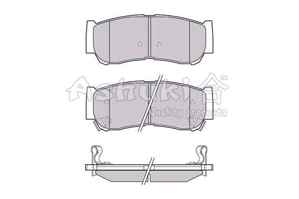 ASHUKI Комплект тормозных колодок, дисковый тормоз Y029-35