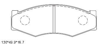 ASIMCO stabdžių trinkelių rinkinys, diskinis stabdys KD1748