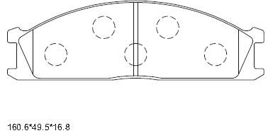 ASIMCO stabdžių trinkelių rinkinys, diskinis stabdys KD1792