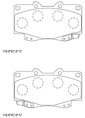 ASIMCO Комплект тормозных колодок, дисковый тормоз KD2206