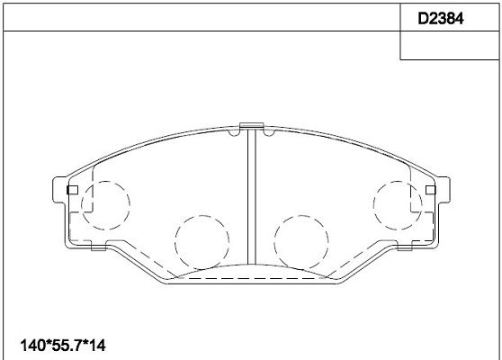 ASIMCO stabdžių trinkelių rinkinys, diskinis stabdys KD2384