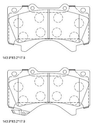 ASIMCO Комплект тормозных колодок, дисковый тормоз KD2387