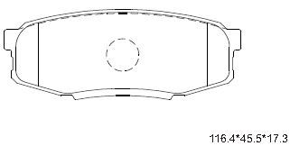 ASIMCO Комплект тормозных колодок, дисковый тормоз KD2388