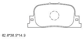 ASIMCO Комплект тормозных колодок, дисковый тормоз KD2721