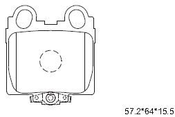 ASIMCO Комплект тормозных колодок, дисковый тормоз KD2722