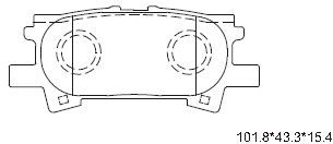 ASIMCO Комплект тормозных колодок, дисковый тормоз KD2783