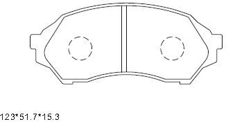 ASIMCO stabdžių trinkelių rinkinys, diskinis stabdys KD3725