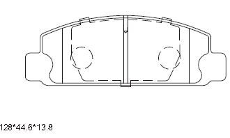 ASIMCO Комплект тормозных колодок, дисковый тормоз KD3772