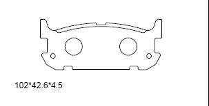 ASIMCO stabdžių trinkelių rinkinys, diskinis stabdys KD3774