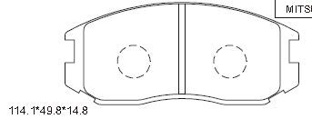 ASIMCO Комплект тормозных колодок, дисковый тормоз KD4718