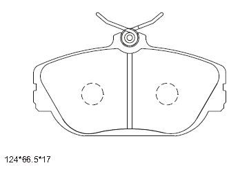 ASIMCO stabdžių trinkelių rinkinys, diskinis stabdys KD6729